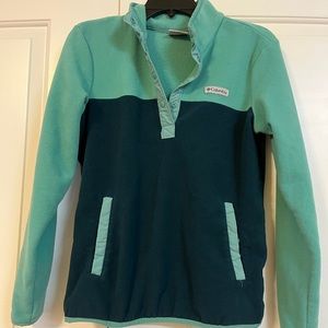 Columbia Fleece Half Snap pullover women’s size S